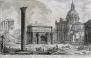 "arco Di Settimio
Severo". by Giovanni Battista Piranesi