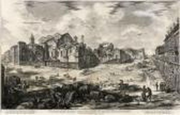 "veduta Degli Avanzi Superiori
Delle Terme Di Diocleziano". - view 1