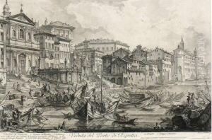"veduta Del Porto Di
Ripetta". by Giovanni Battista Piranesi