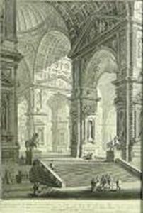 Four Plates, From Prima Parte De Architetture E Prospettive (w.e. 4; 5; 17; 20), 1750 by Giovanni Battista Piranesi