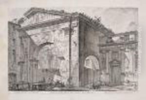 Veduta Dell'atrio Del Portico Di Ottavia