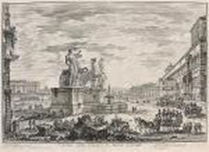 Veduta Della Piazza Di Monte Cavallo, From Vedute Di Roma (we. 142; H. 15; F. 808), 1750 by Giovanni Battista Piranesi