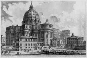 "veduta Dell'esterno Della Gran
 Basilica Di S. Pietro In Vaticano".