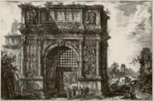 Veduta Dell'arco Di Benevento Nel Regno Di Napoli Veduta Dell'arco Di Benevento Nel Regno Di Napoli