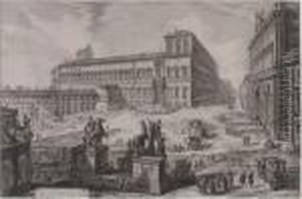 Veduta Della Piazza Di Monte Cavallo - view 1