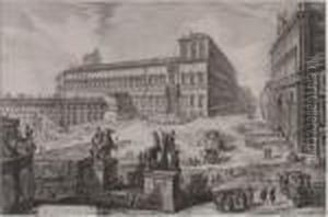 Veduta Della Piazza Di Monte Cavallo by Giovanni Battista Piranesi