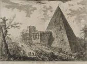 Etchings From Vedute Di Roma, And Le Antichita Romane by Giovanni Battista Piranesi