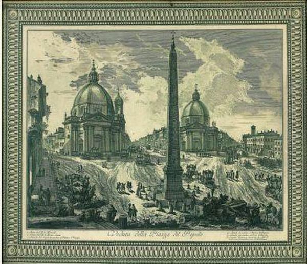 Veduta Della Piazza Del Popolo. - view 1