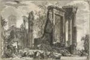 "altra Veduta Del Tempio Della
 Sibilla In Tivoli".