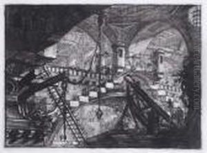 Series Of Galleries With Round Arches by Giovanni Battista Piranesi