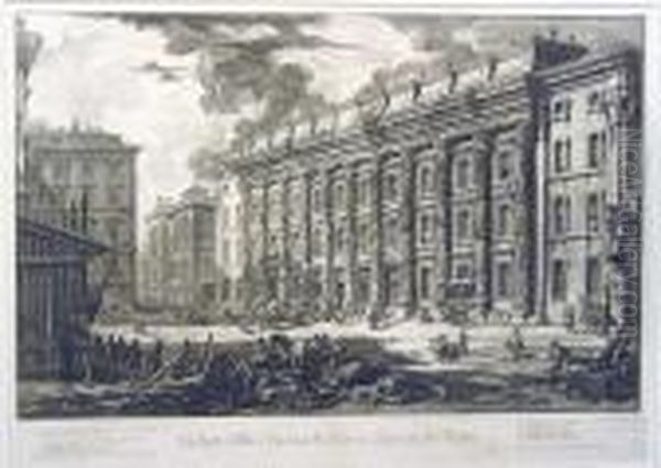 Veduta Della Dogana Di Terra A Piazza Di Pietra, From Vedute Di Roma - view 1