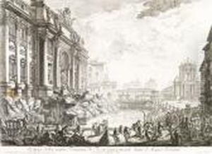 Veduta Della Vasta Fontana Di 
Trevi Anticamente Detta L'acqua Vergine, From Vedute Di Roma