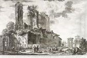 Veduta Dell' Avanzo Del Castello, Che Prendendo..., From Vedute Di Roma by Giovanni Battista Piranesi