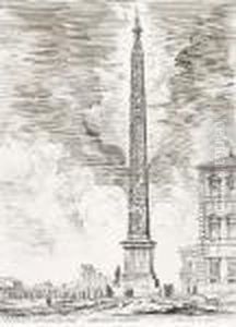 Obelisco Egizio, From Vedute Di Roma
