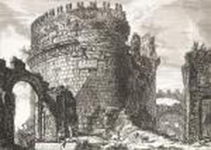 Sepolcro Di Cecilia Metella..., From Vedute Di Roma by Giovanni Battista Piranesi