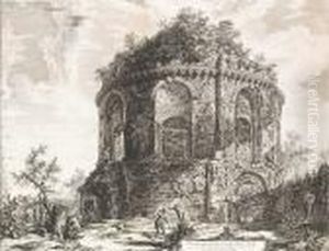 Veduta Del Tempio, Detto Della
Tosse Su La Via Tiburtina, Un Miglio Vicino A Tivoli, From Verdute Di
Roma by Giovanni Battista Piranesi