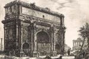 Veduta Dell'arco Di Settimio Severo, From Vedute Di Roma by Giovanni Battista Piranesi