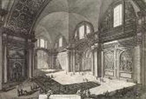Veduta Interna Della Chiesa Della Madonna..., From Vedute Di Roma by Giovanni Battista Piranesi
