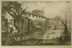 Veduta Della Antiche Sostruzioni Fatte Da Tarquinio Superbo Detteil Bel Lido... by Giovanni Battista Piranesi