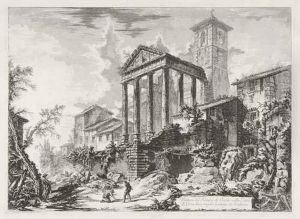 Veduta Del Tempio Di Ercole Nella Citta Di Cora by Giovanni Battista Piranesi