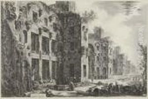 Veduta Degli Avanzi Superiori Delle Terme Didiocleziano by Giovanni Battista Piranesi