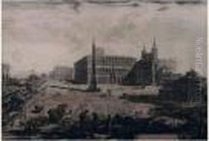 La Place Et La Basilique St Jean De Latran. 1775.