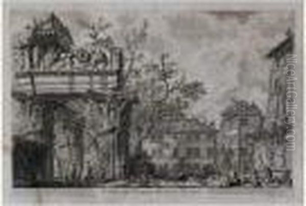 Le Temple De Vespasien.1756. - view 1