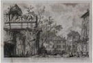 Le Temple De Vespasien.1756. by Giovanni Battista Piranesi