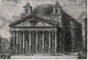 Le Pantheon, Exterieur 1761. by Giovanni Battista Piranesi