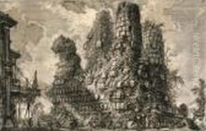 Veduta Degli Avanzi De'mausolei Porta S. Sebastiano by Giovanni Battista Piranesi