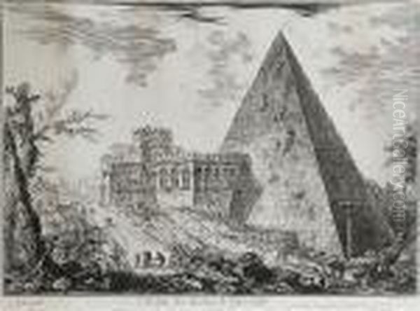 The Pyramid Of Caius Cestius, With The Porta S. Paolo (hind 35) - view 1