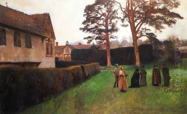A Game of Bowls, Ightham Mote, Kent - view 1