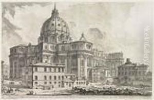 Veduta Dell'esterno Della Gran Basilica Di S. Pietro Invaticano
