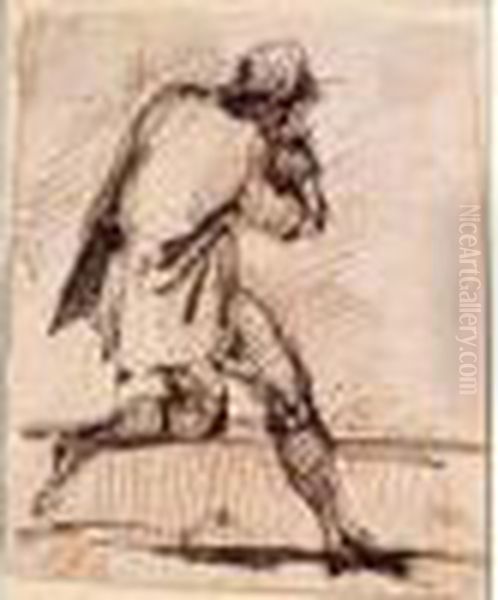Etude D'homme Vu De Dos - view 1