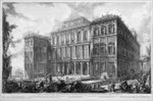 Veduta Sul Monte Quirinale Del Palazzo Dell```` Eccell. Casa Barberini by Giovanni Battista Piranesi