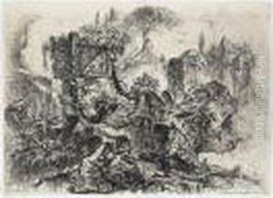 The Tomb Of Nero (r.23) by Giovanni Battista Piranesi