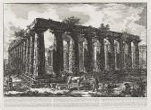 Vue Des Restes D'une Grande Enceinte De Colonnes by Giovanni Battista Piranesi