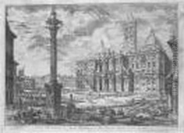 Veduta Della Basilica Di Sta 
Maria Maggiore Con Le Due Fabbriche Laterali Di Detta Basilica; And 
Veduta Della Facciata Di Dietro Della Basilica Di S Maria Maggiore (hind
 9; And 10) - view 1