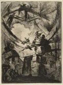 A Prison Door, Surmounted By A Colossal Opening by Giovanni Battista Piranesi