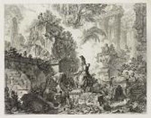 Vedute Di Roma, Frontispiece by Giovanni Battista Piranesi
