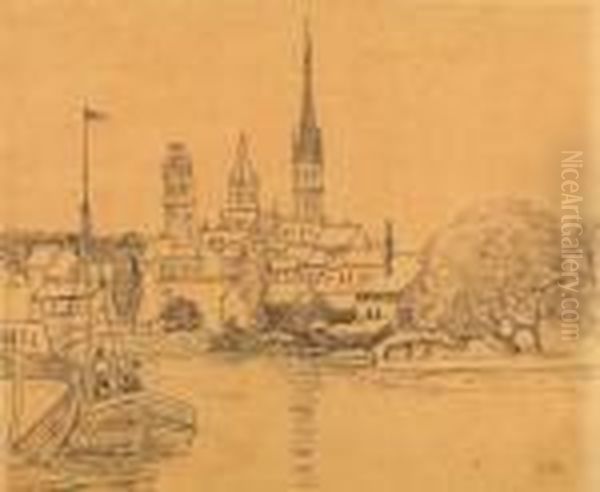 La Seine Rouen (port De Rouen) - view 1