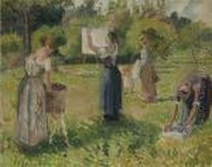 Les Laveuses A Eragny, Esquisse