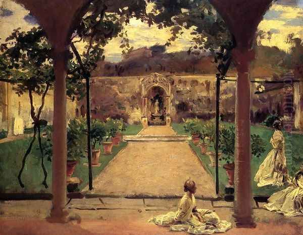 At Torre Galli Ladies In A Garden - view 1