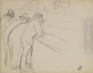 Les Hommes Parlent Dans La Rue