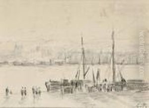 Quai De La Bourse by Camille Pissarro