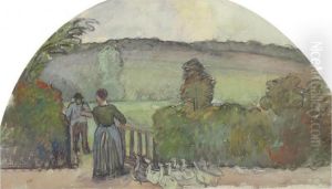La Femme Aux Oies by Camille Pissarro