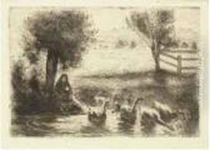 Gardeuse D'oies by Camille Pissarro