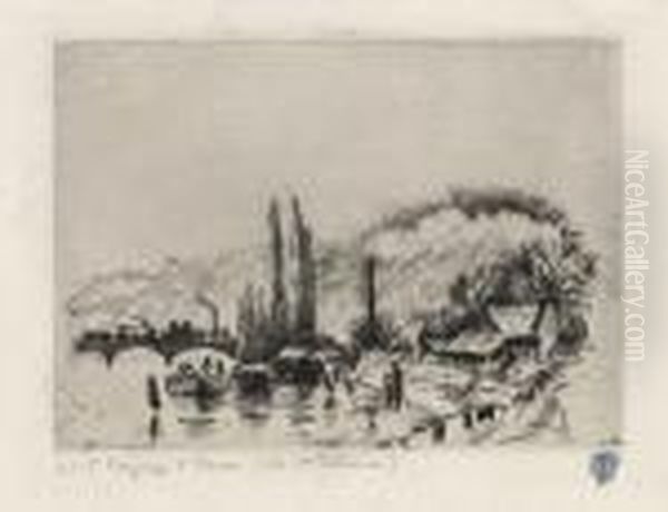 Paysage A Rouen (cote Sainte Catherine) - view 1