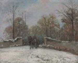 Entree De La Foret De Marly, Effet De Neige