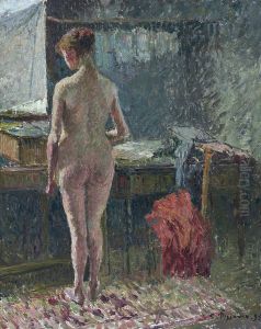 Femme Nue De Dos Dans Un Interieur